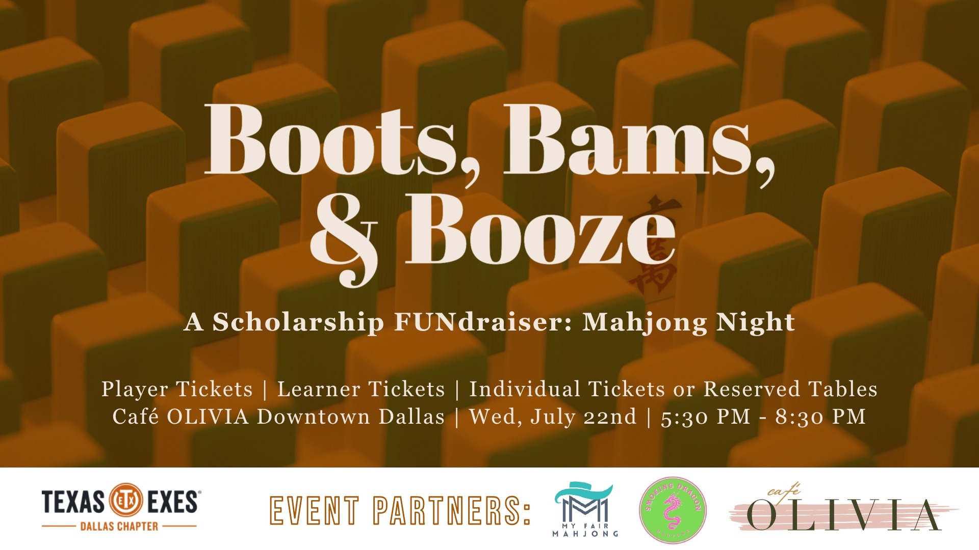 Dallas Mahjong Night July 22, 2026